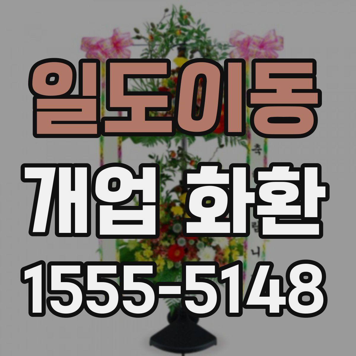 일도이동 개업 화환