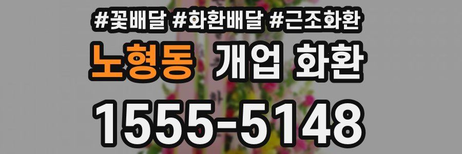 노형동 개업 화환