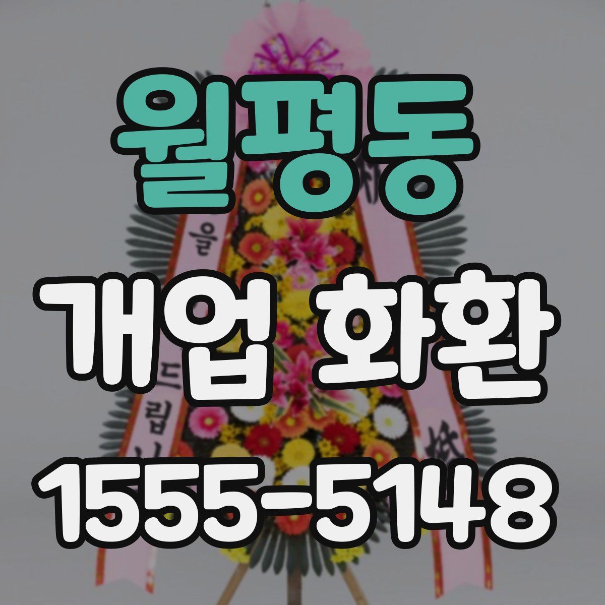 월평동 개업 화환