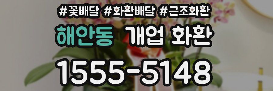 해안동 개업 화환