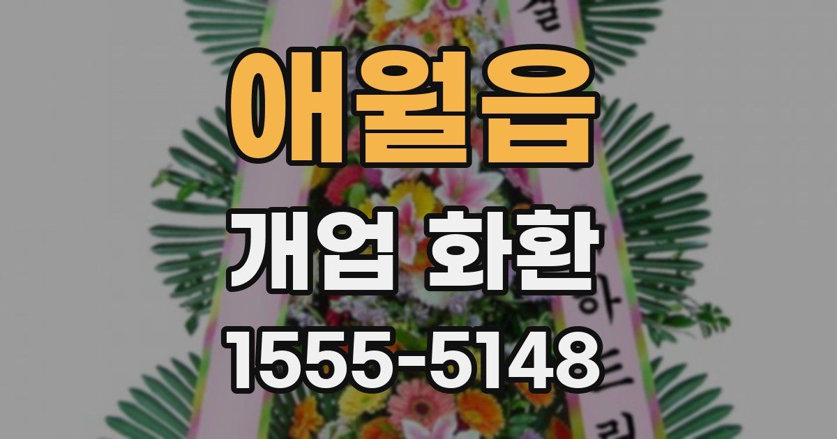 애월읍 개업 화환