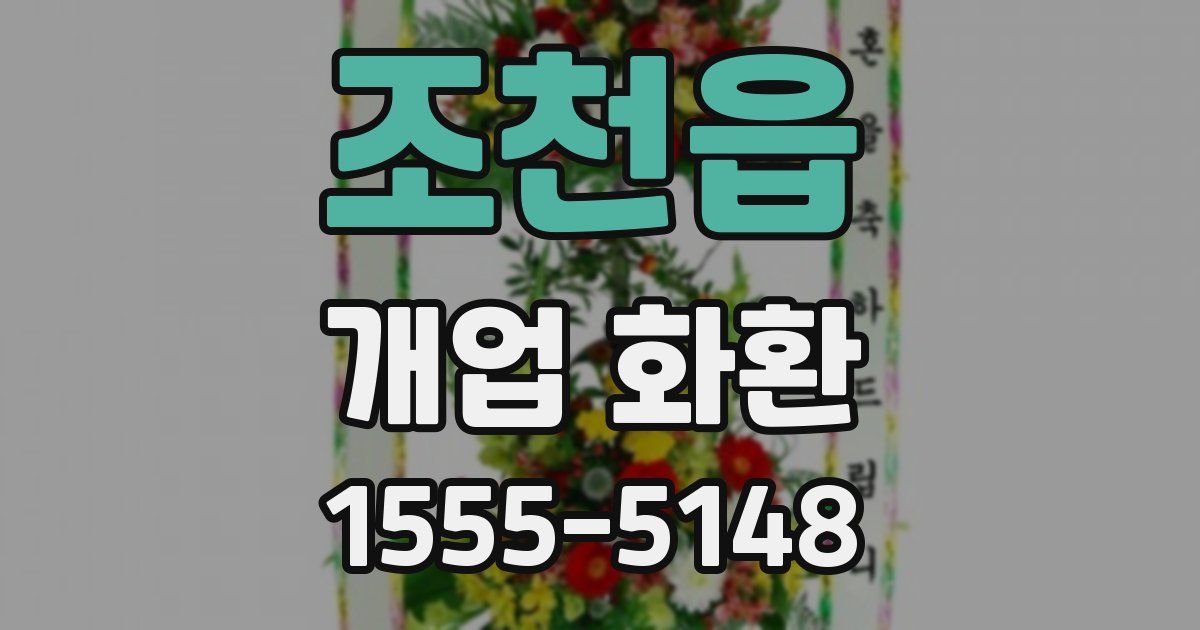 조천읍 개업 화환