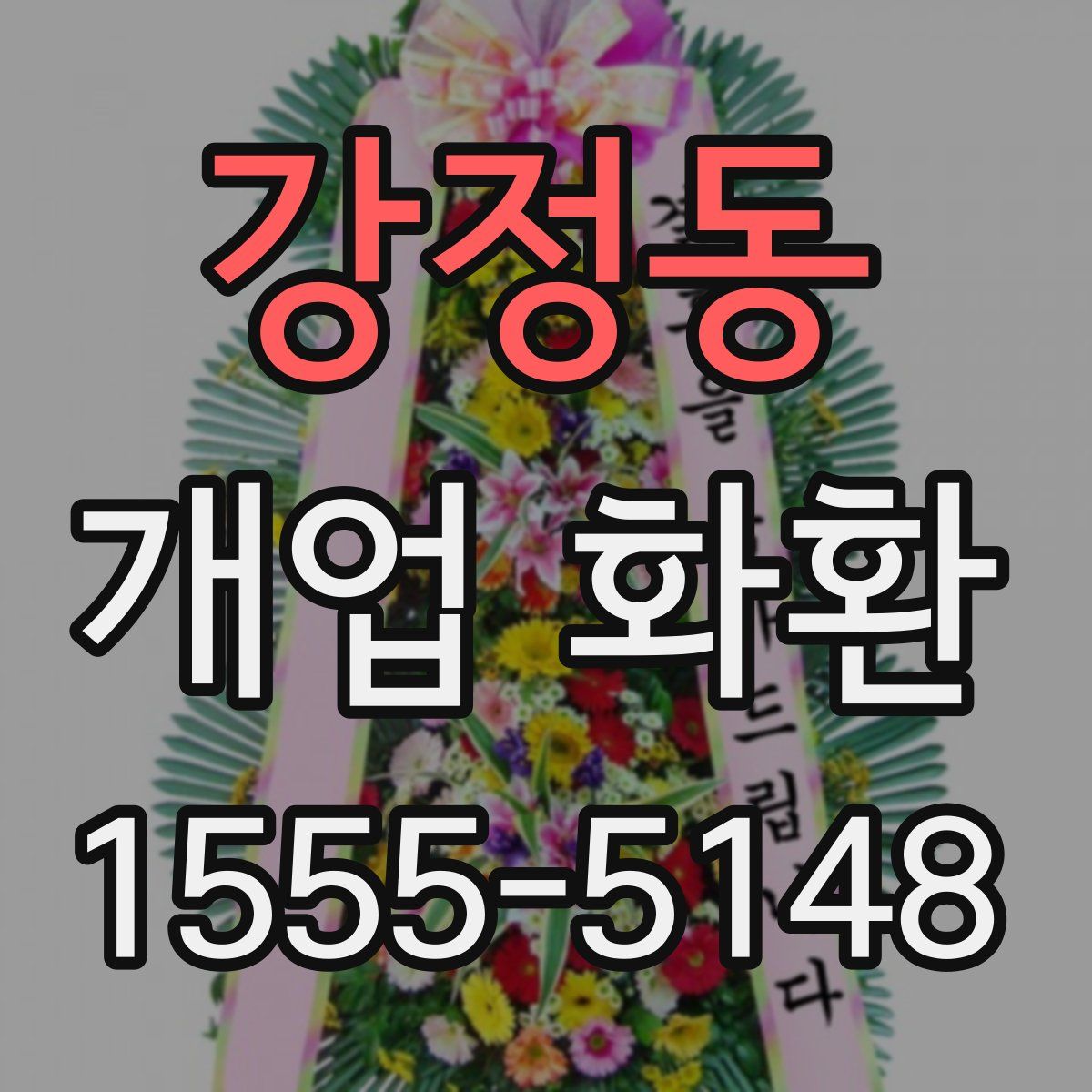 강정동 개업 화환