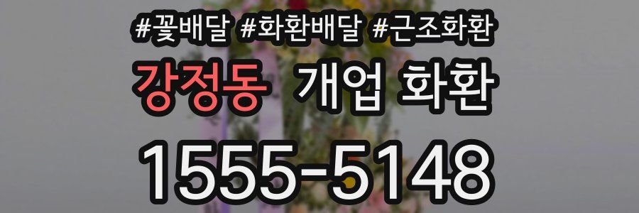 강정동 개업 화환
