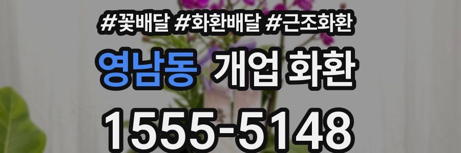 영남동 개업 화환