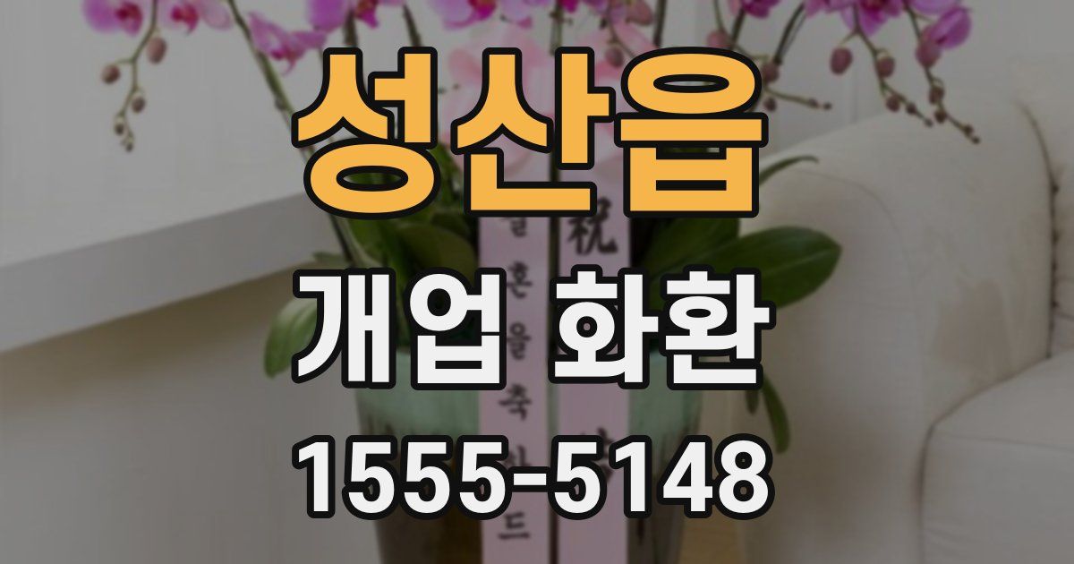 성산읍 개업 화환