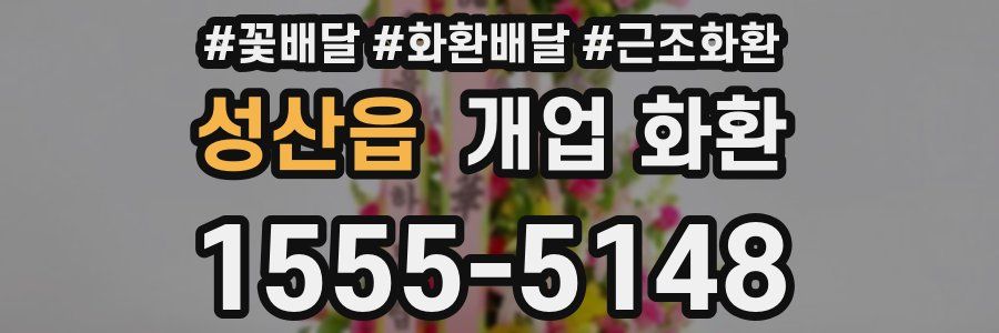 성산읍 개업 화환