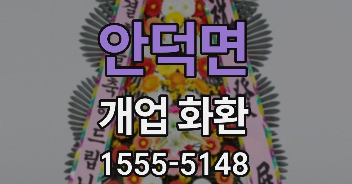 안덕면 개업 화환