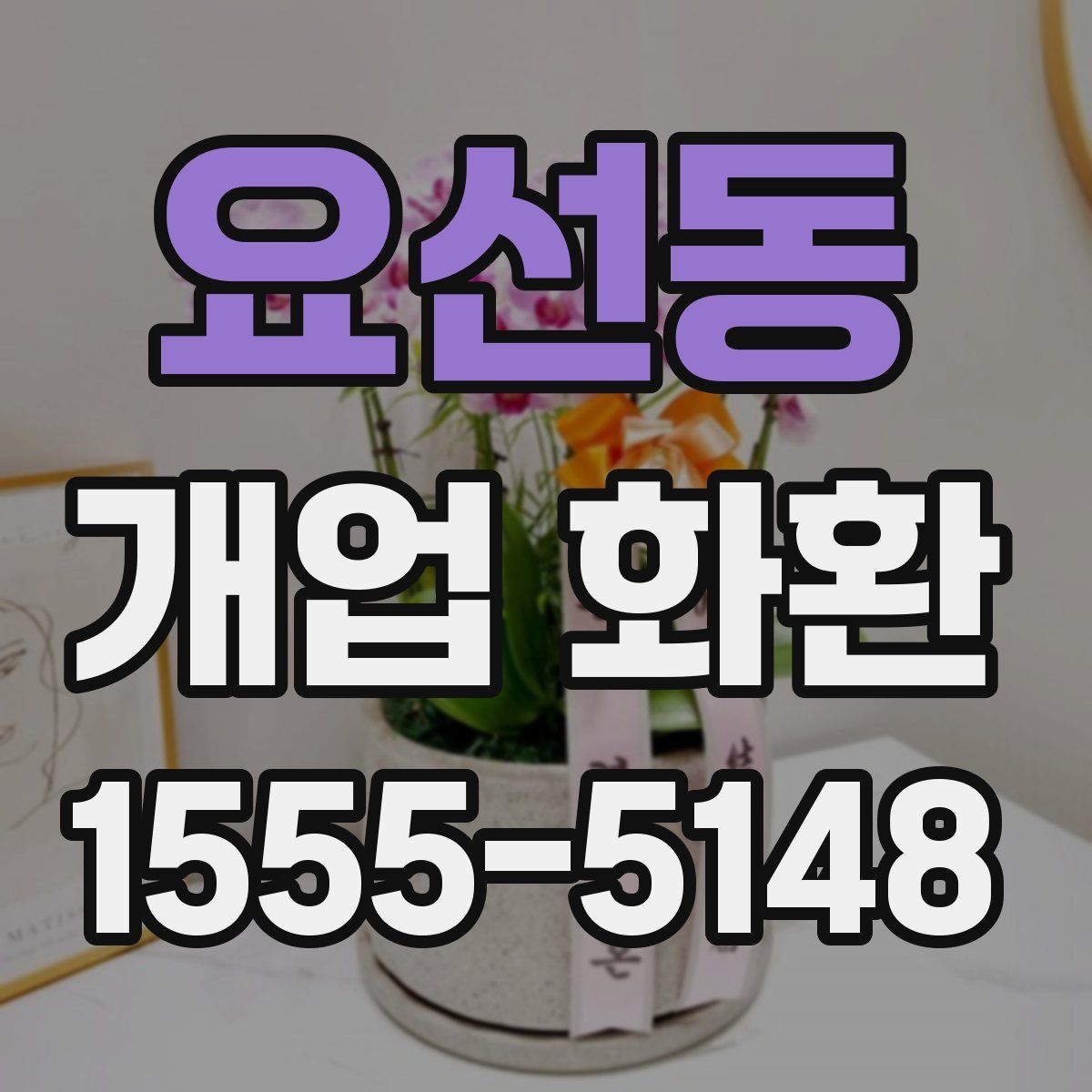요선동 개업 화환