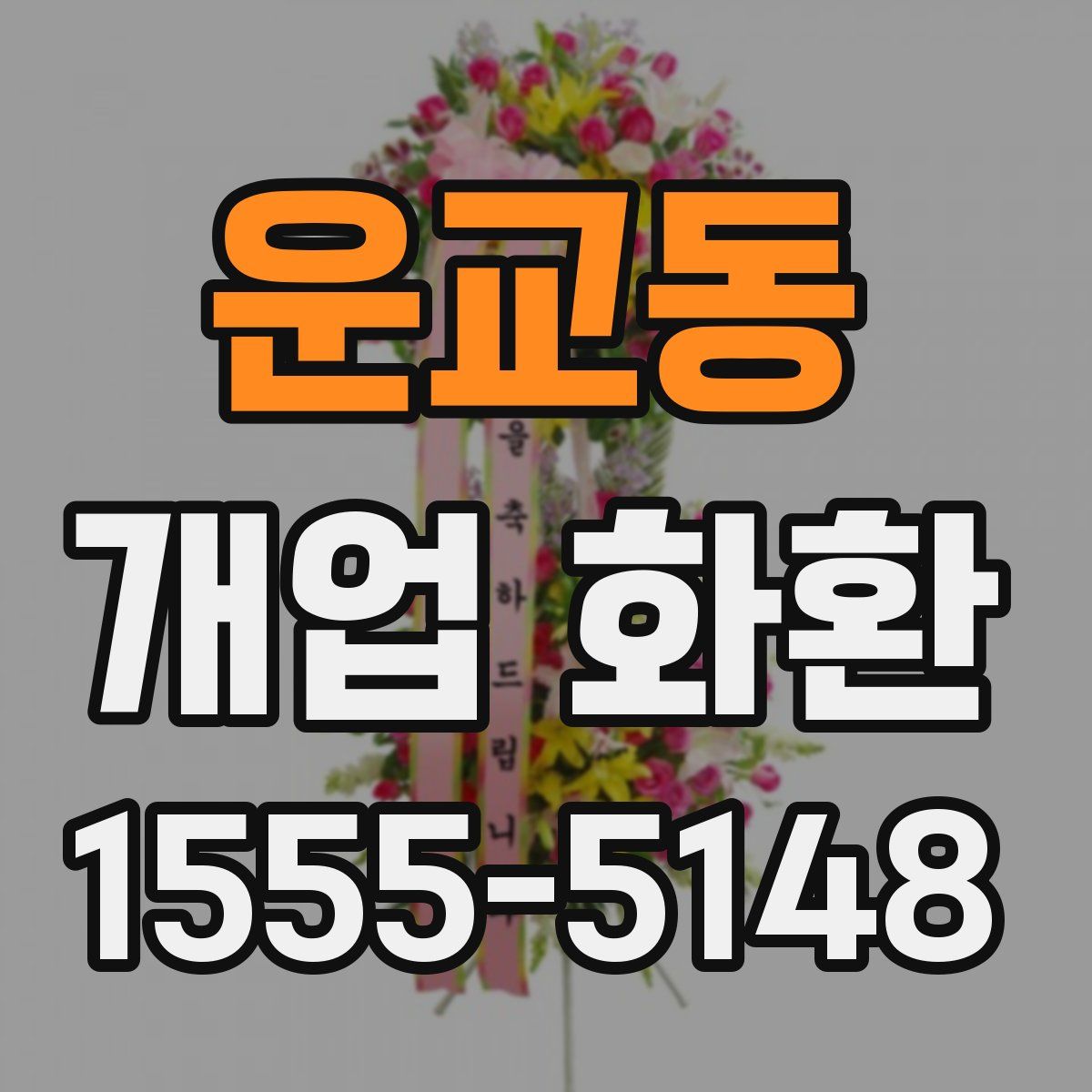 운교동 개업 화환