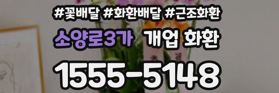 소양로3가 개업 화환