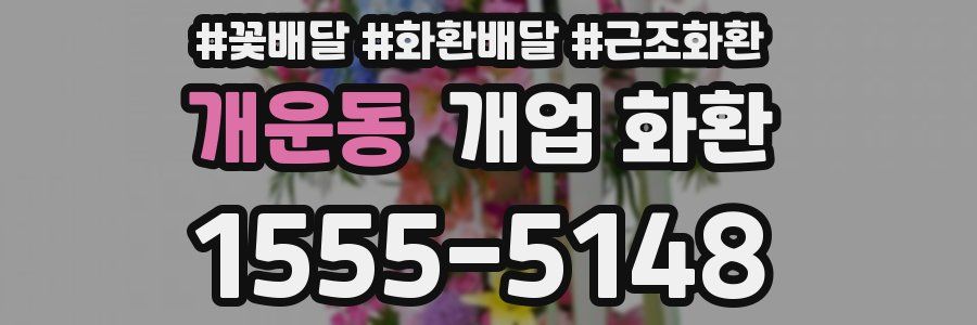 개운동 개업 화환