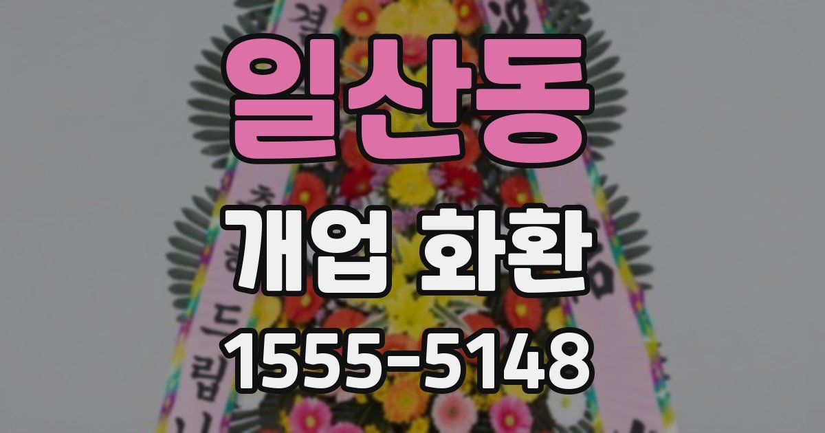 일산동 개업 화환