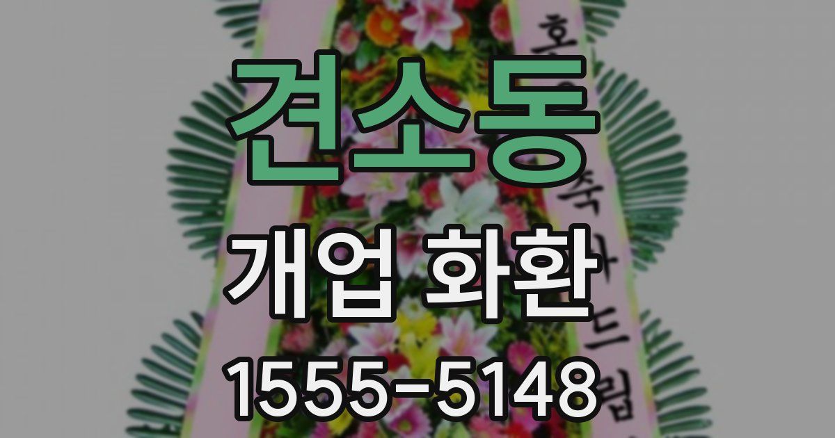 견소동 개업 화환