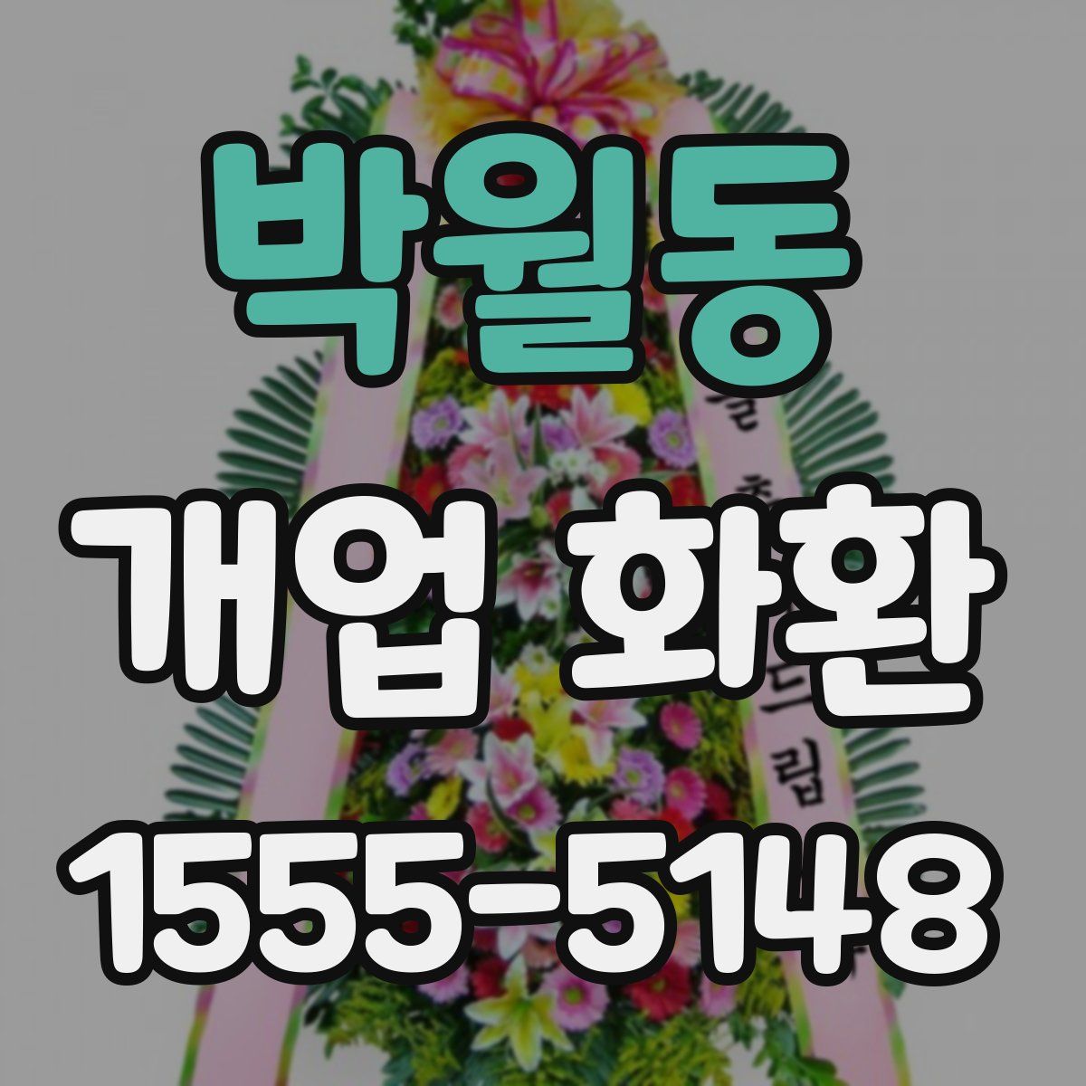 박월동 개업 화환