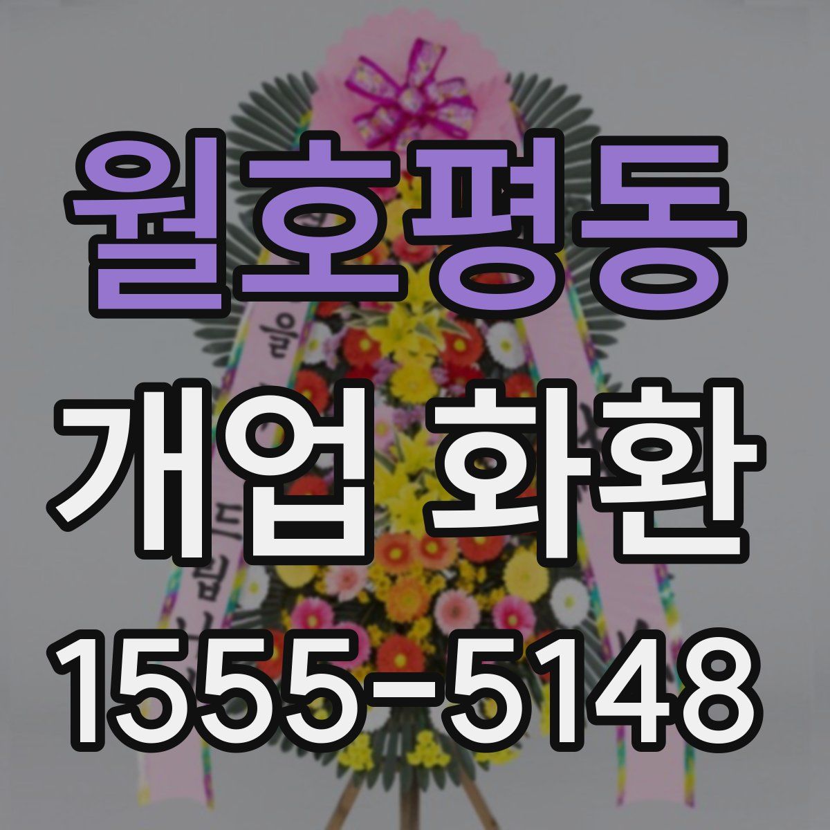 월호평동 개업 화환