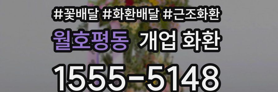 월호평동 개업 화환