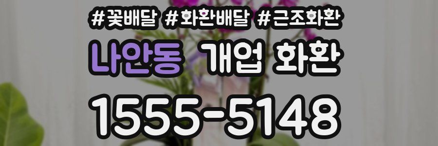 나안동 개업 화환
