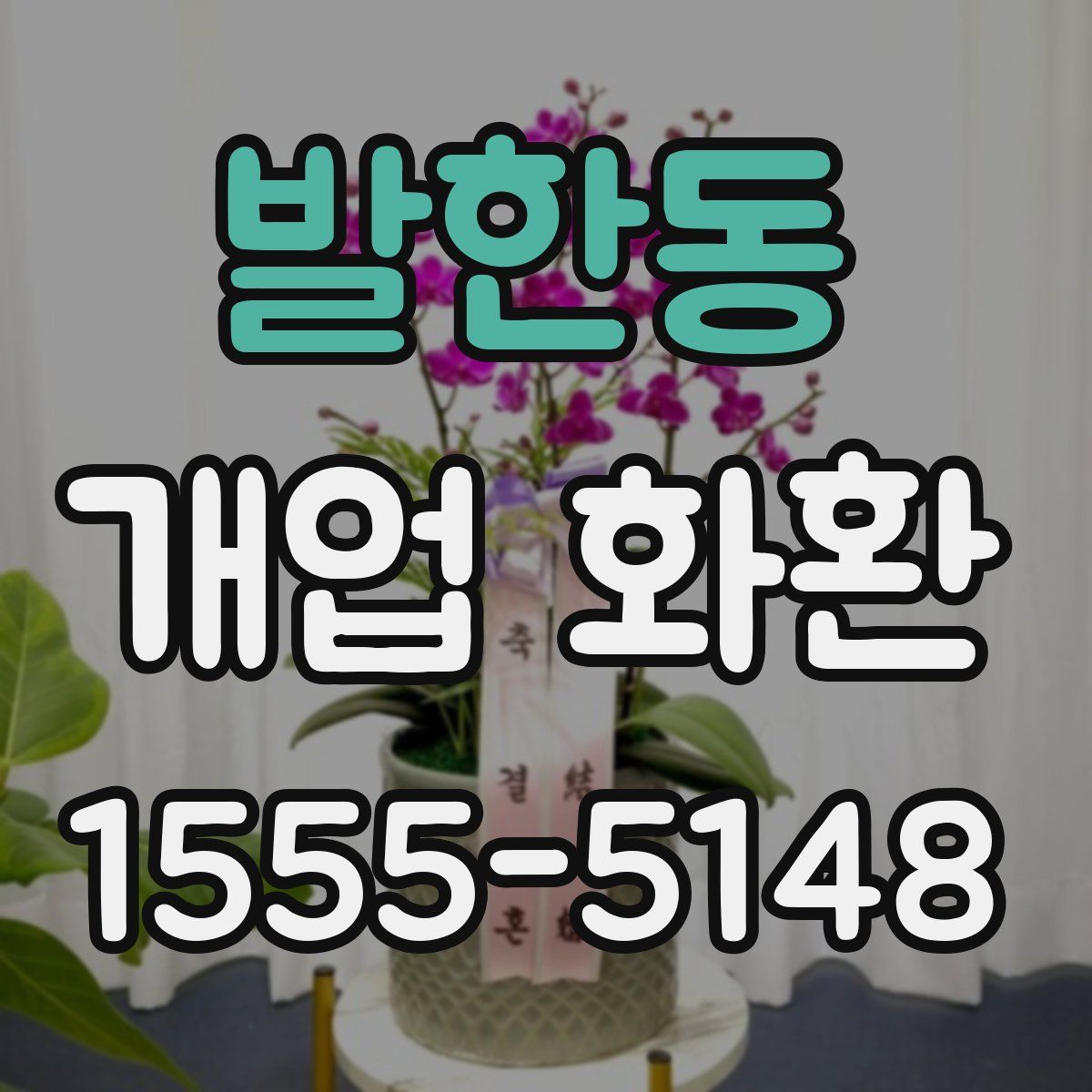 발한동 개업 화환