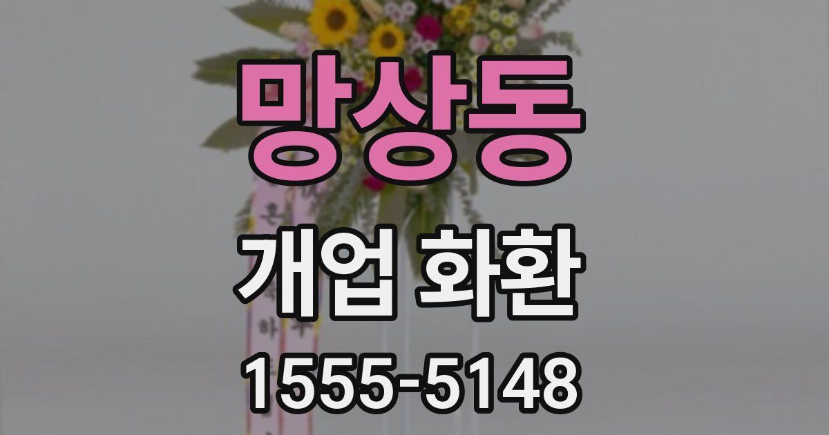 망상동 개업 화환