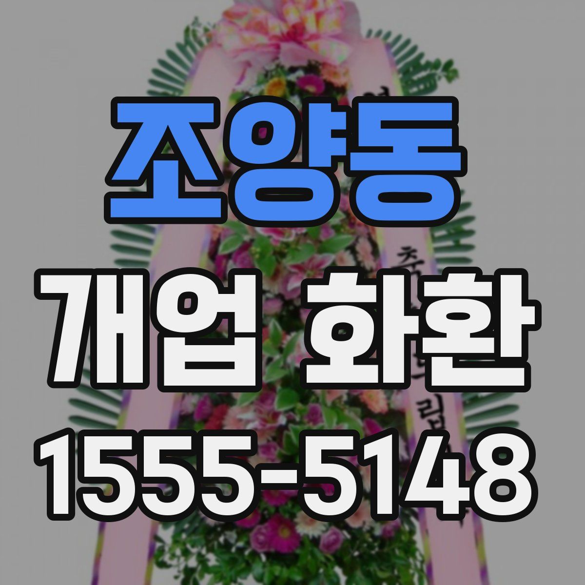 조양동 개업 화환