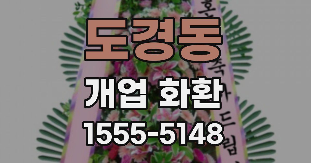 도경동 개업 화환
