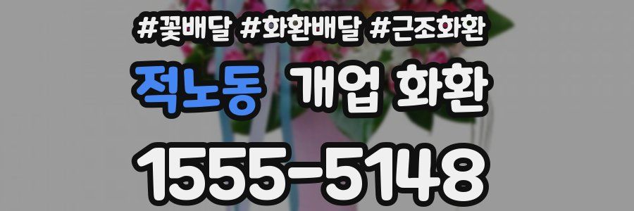 적노동 개업 화환