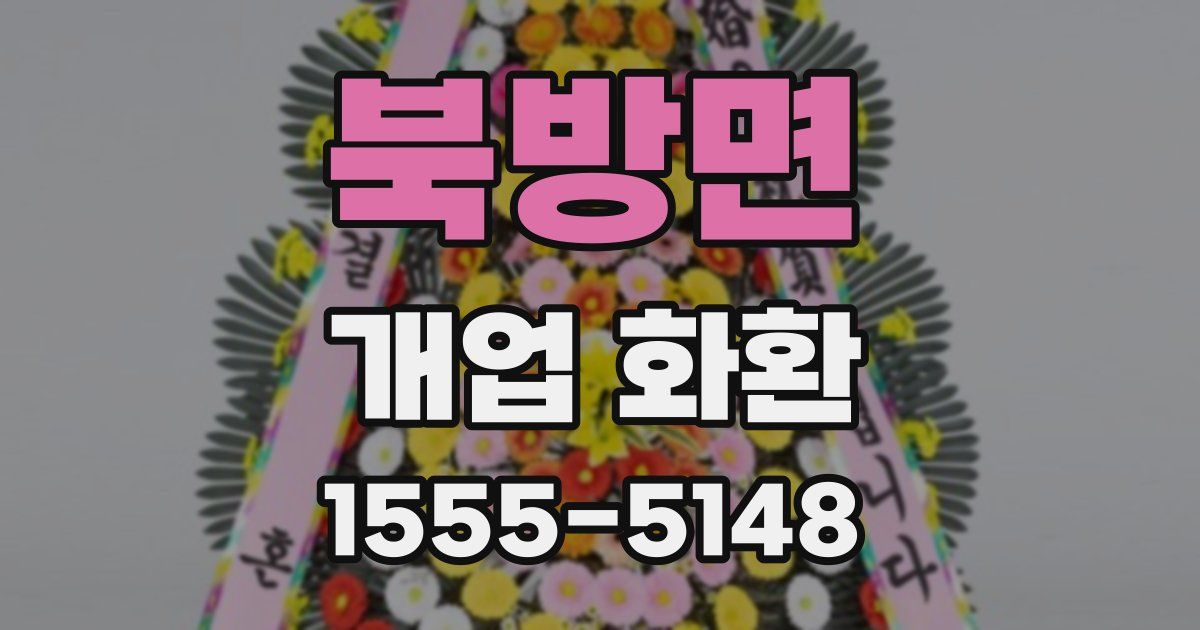 북방면 개업 화환