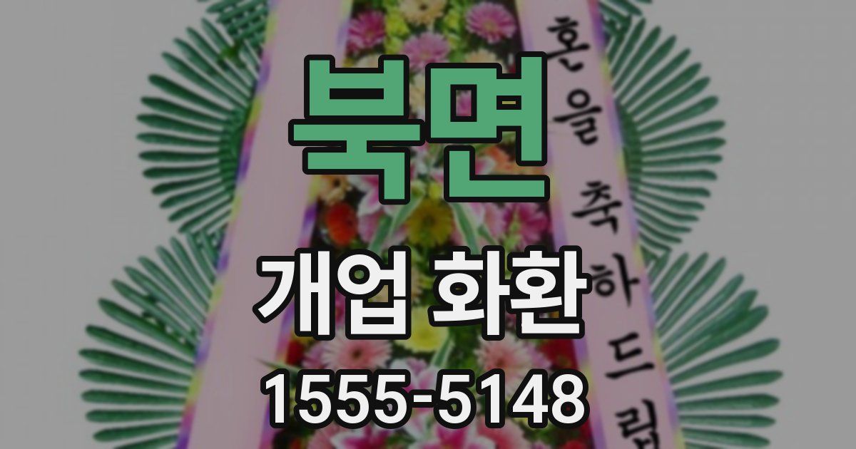 북면 개업 화환