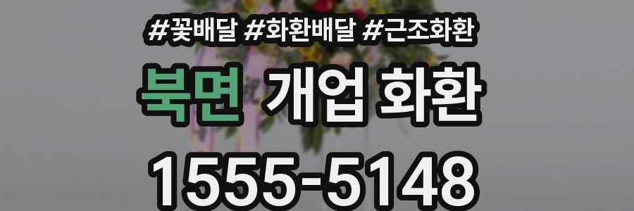 북면 개업 화환