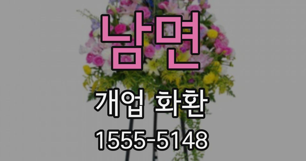 남면 개업 화환