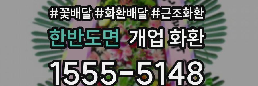 한반도면 개업 화환
