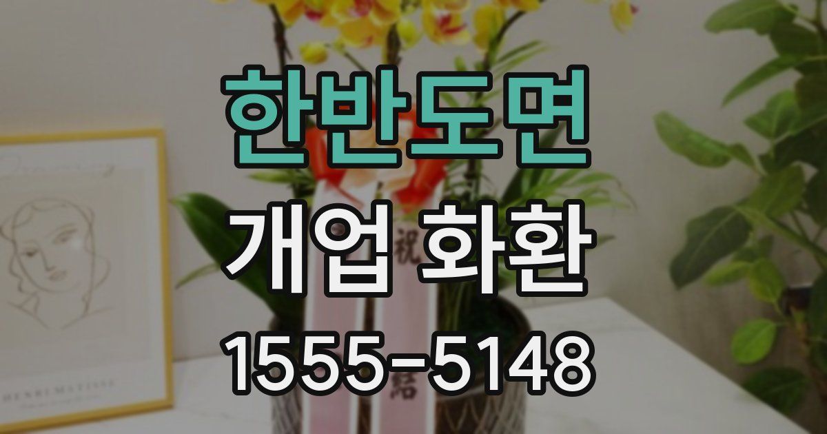 한반도면 개업 화환