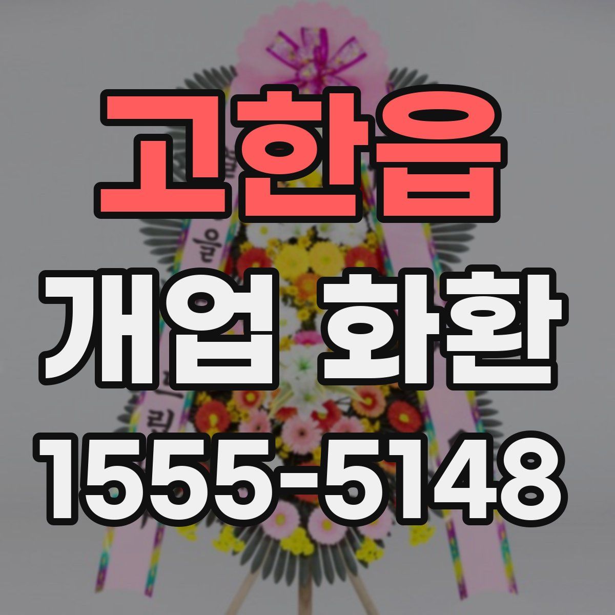 고한읍 개업 화환