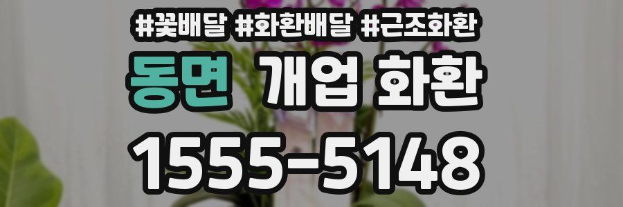 동면 개업 화환
