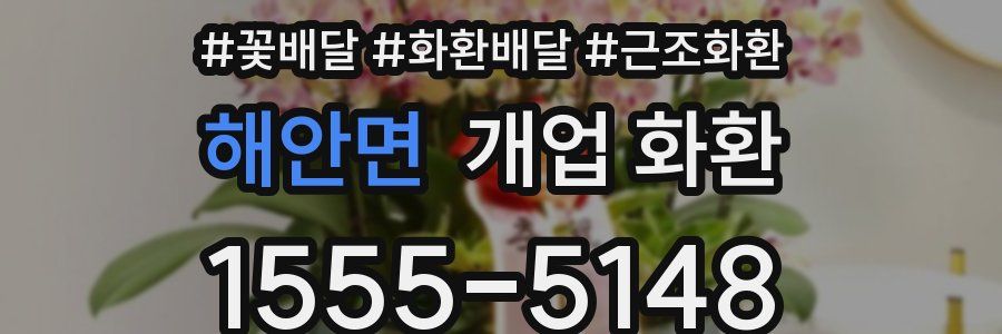 해안면 개업 화환