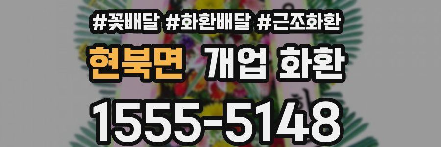 현북면 개업 화환