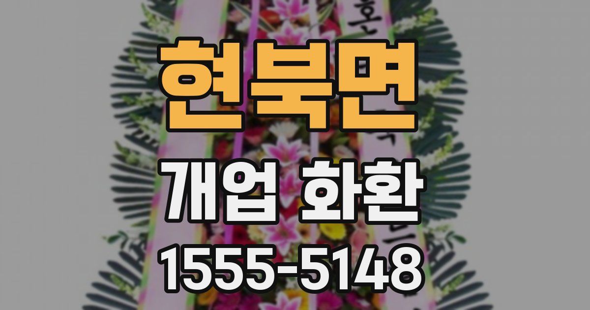 현북면 개업 화환