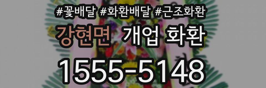 강현면 개업 화환