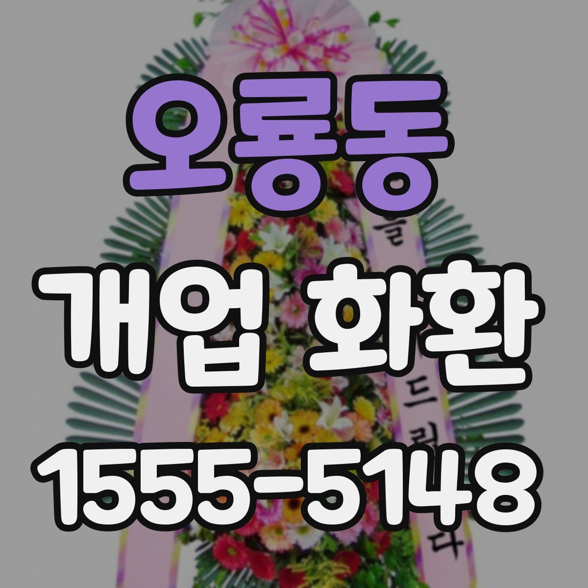 오룡동 개업 화환