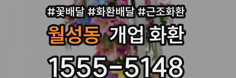 월성동 개업 화환