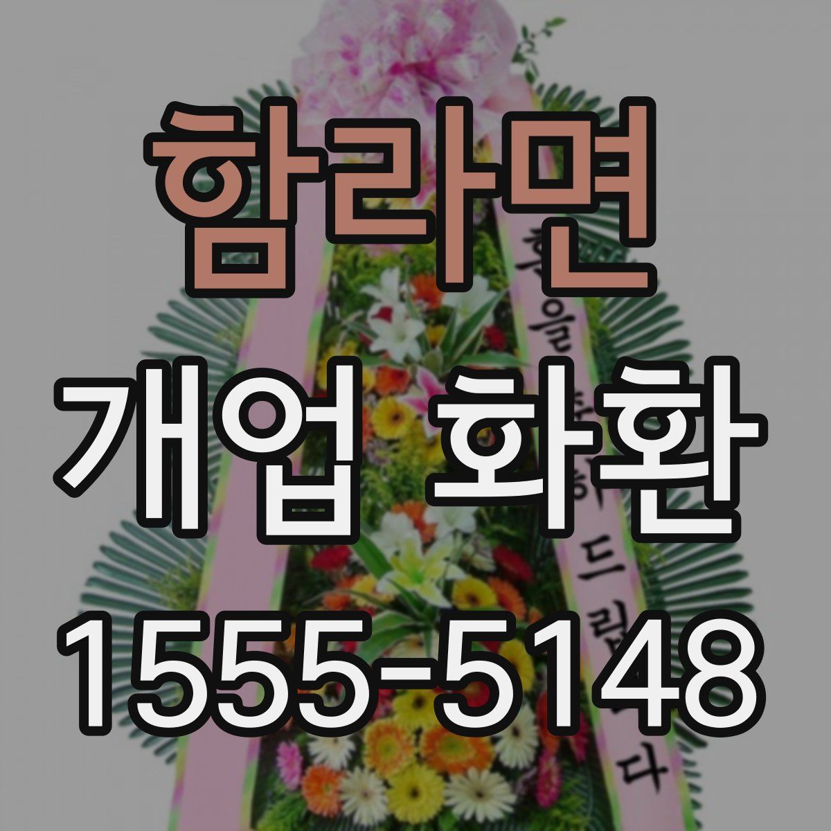 함라면 개업 화환