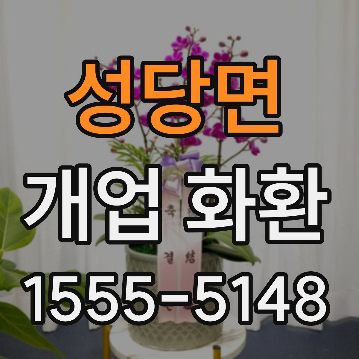 성당면 개업 화환