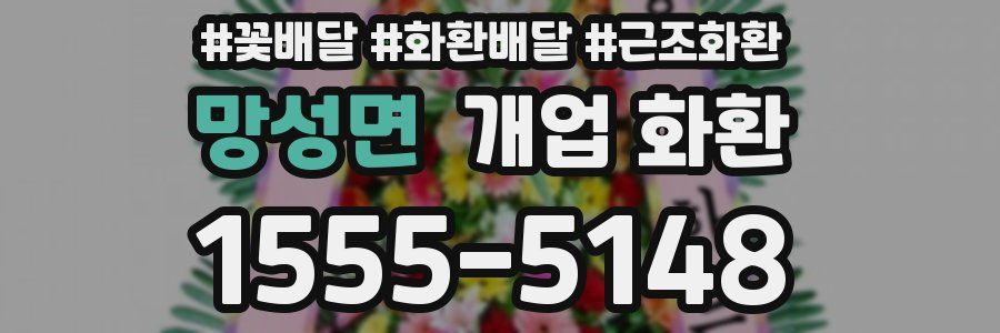 망성면 개업 화환