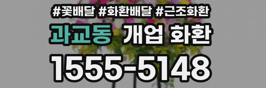 과교동 개업 화환