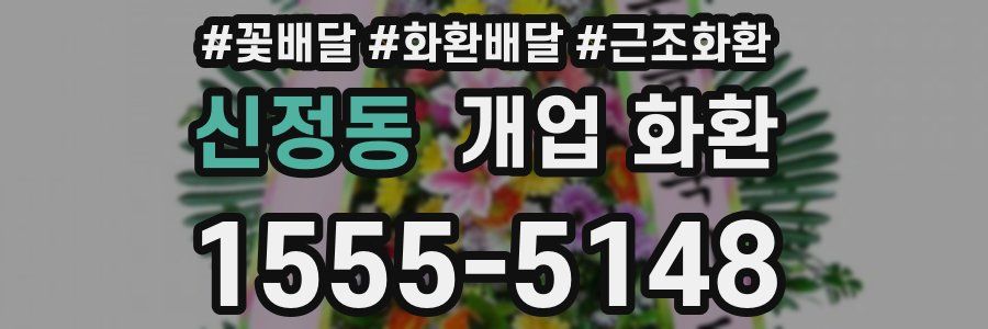 신정동 개업 화환