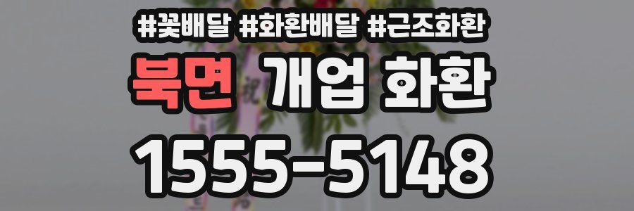 북면 개업 화환