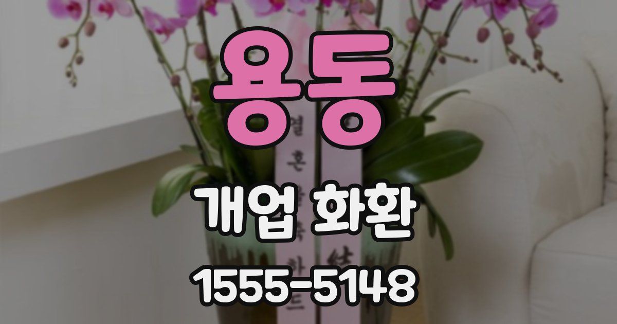 용동 개업 화환