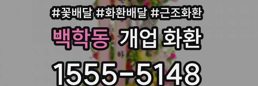 백학동 개업 화환