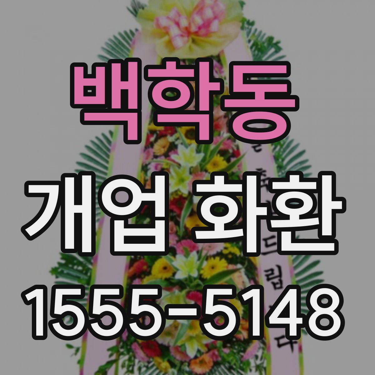 백학동 개업 화환
